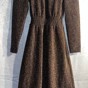 Elegant Black Glitter Dress